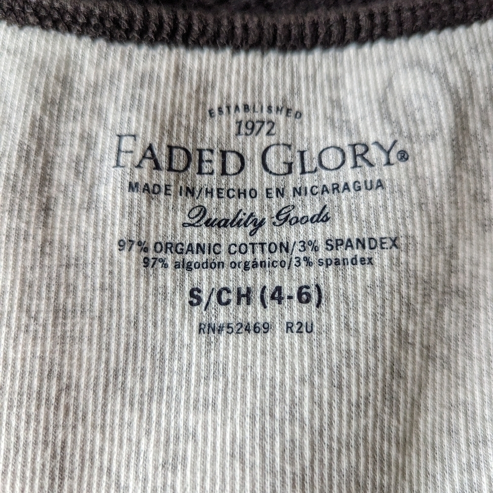 EUC Faded Glory Black/White Pattern Tank S - Picture 2 of 3